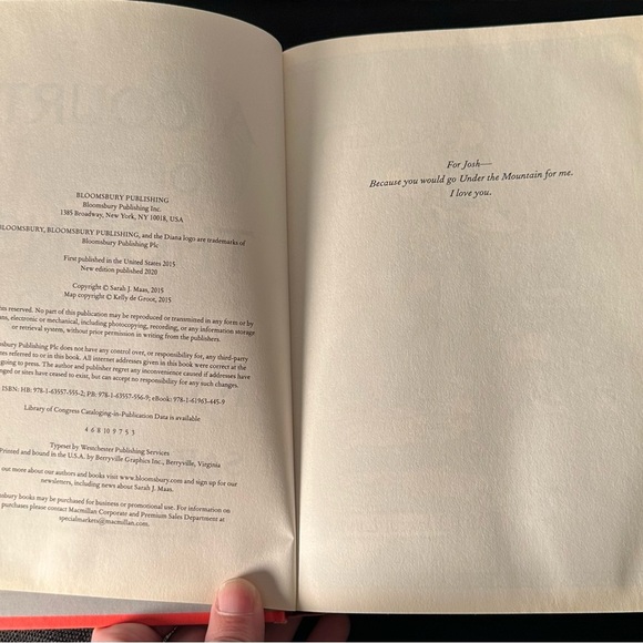 sarah j maas a court of thorns and roses 2015 Hardcover 4th Edition - Picture 7 of 7